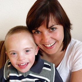 Nicole Hofmann mit Sohn Jonas